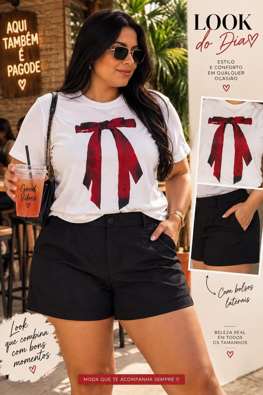 Conjunto Laço Vermelho