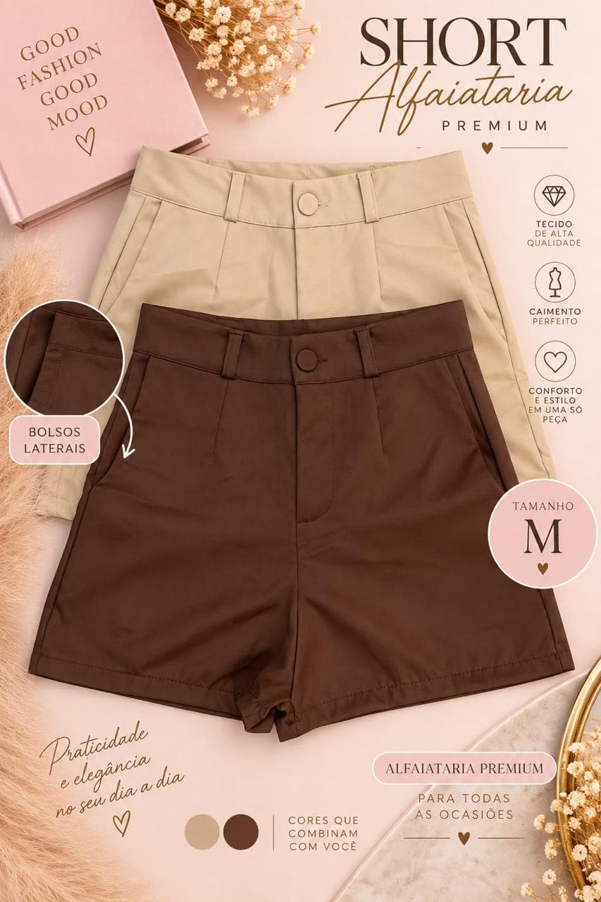Short Alfaiataria Premium
