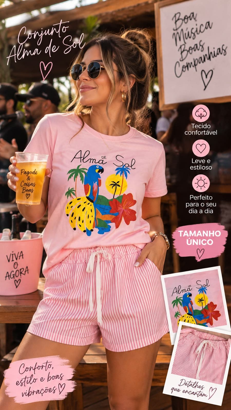 Conjunto Alma de Sol Listrado